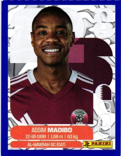 Estampa Panini de Assim Madibo