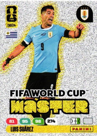Estampa Panini FIFA World Cup Master Luis Suárez
