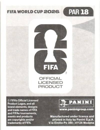 Tarjeta Panini FIFA 2023 Ramón Sosa (reverso)