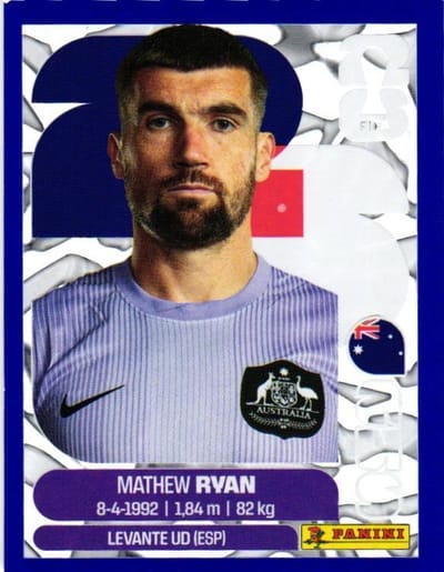 Estampa Panini FIFA 2022 de Mathew Ryan