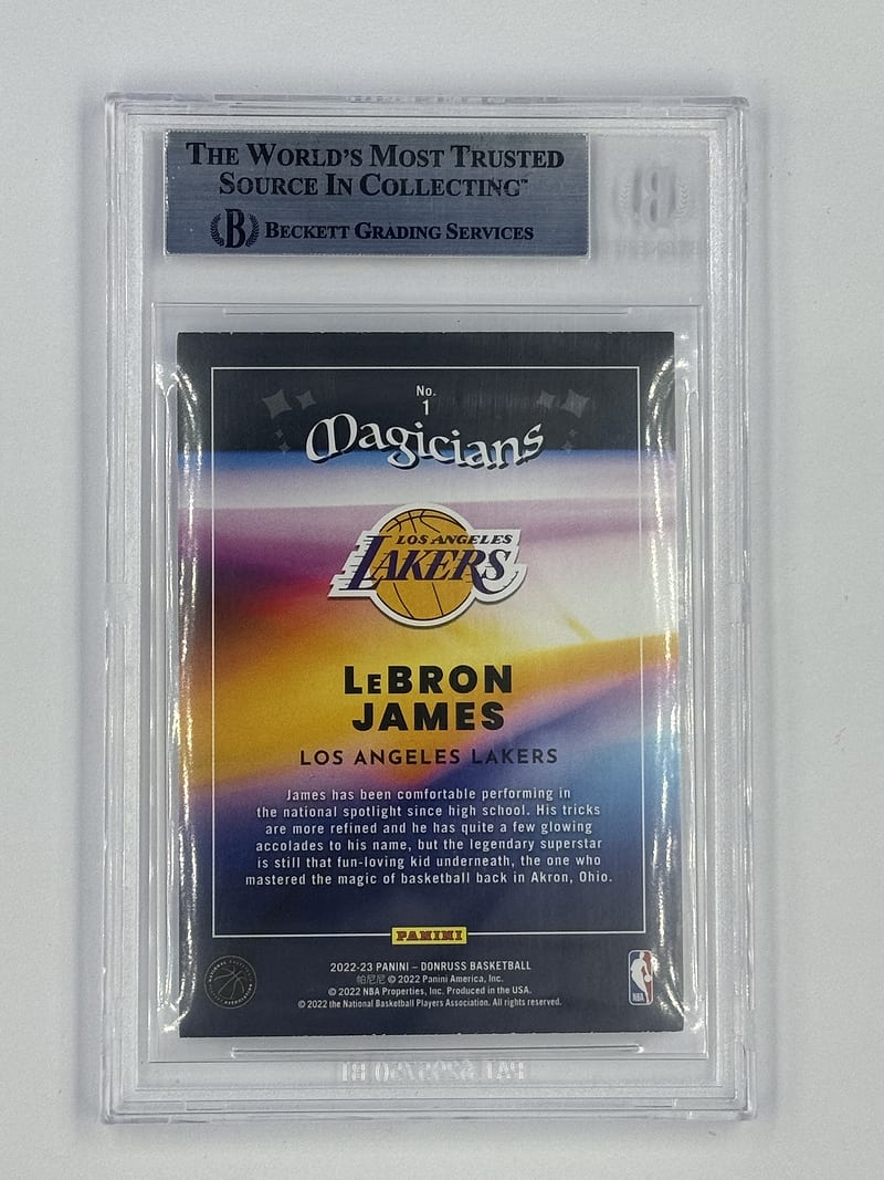 2022-23 Donruss Magicians LeBron James #1 (reverso)