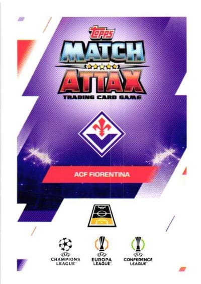 Tarjeta de fútbol de Dodô (reverso)